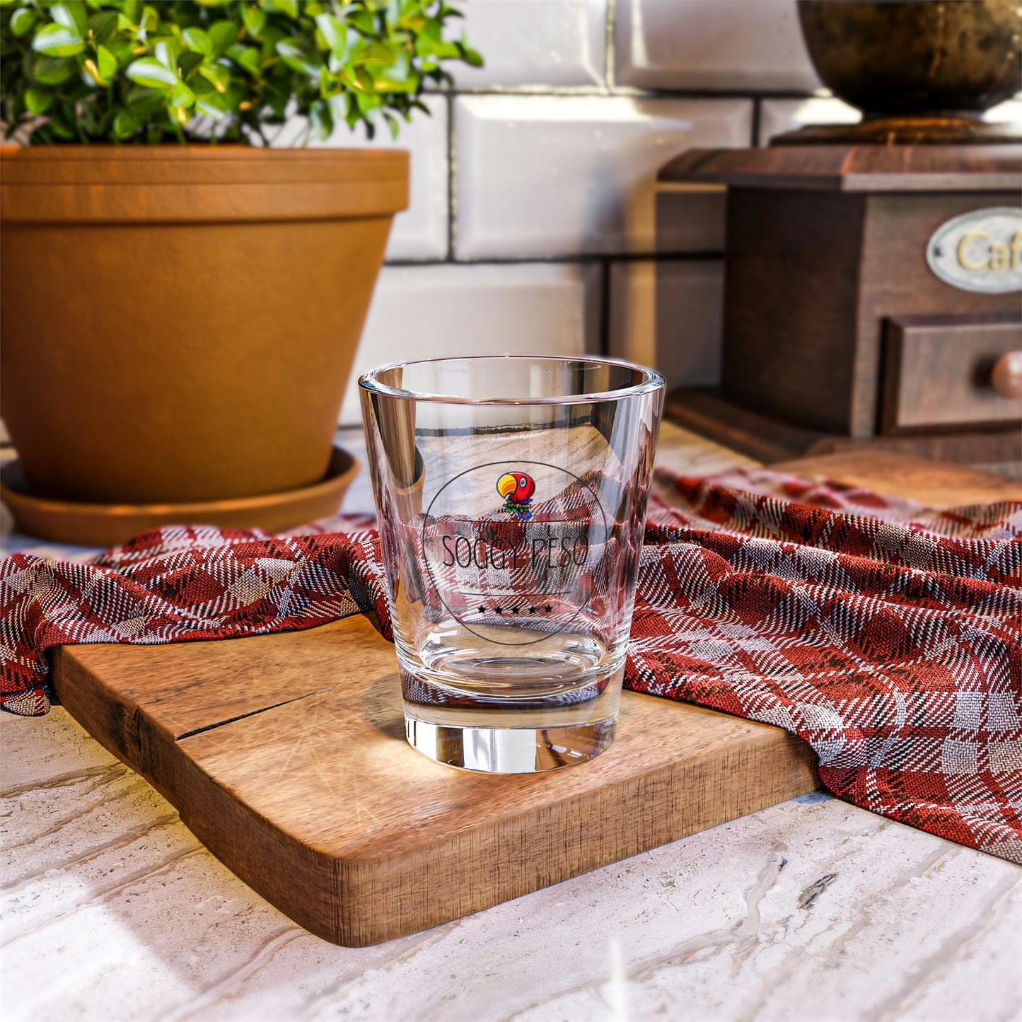 Soggy Peso Logo Shot Glass