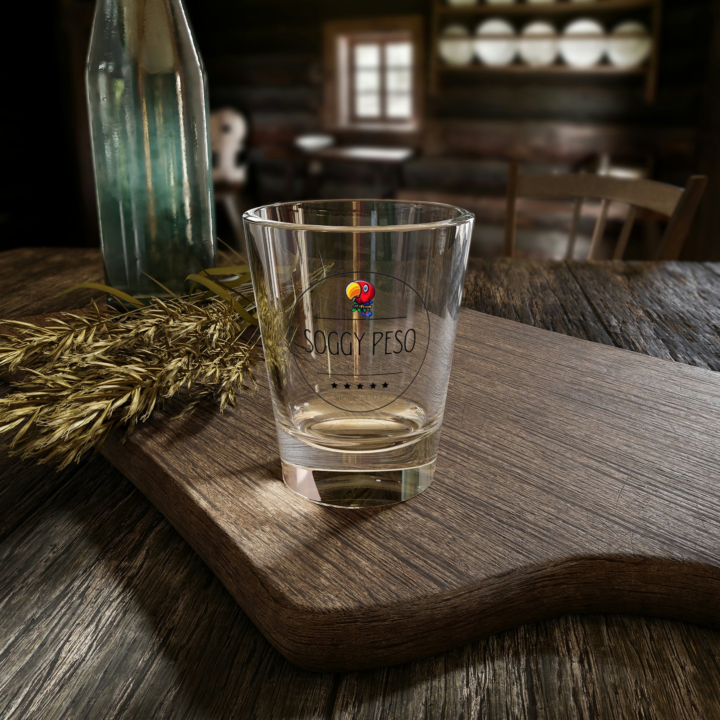 Soggy Peso Logo Shot Glass